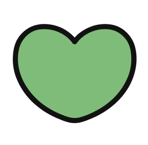 緑のハート